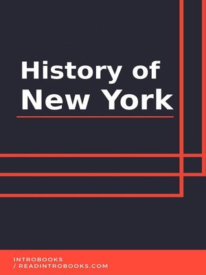 cover image of History of New York